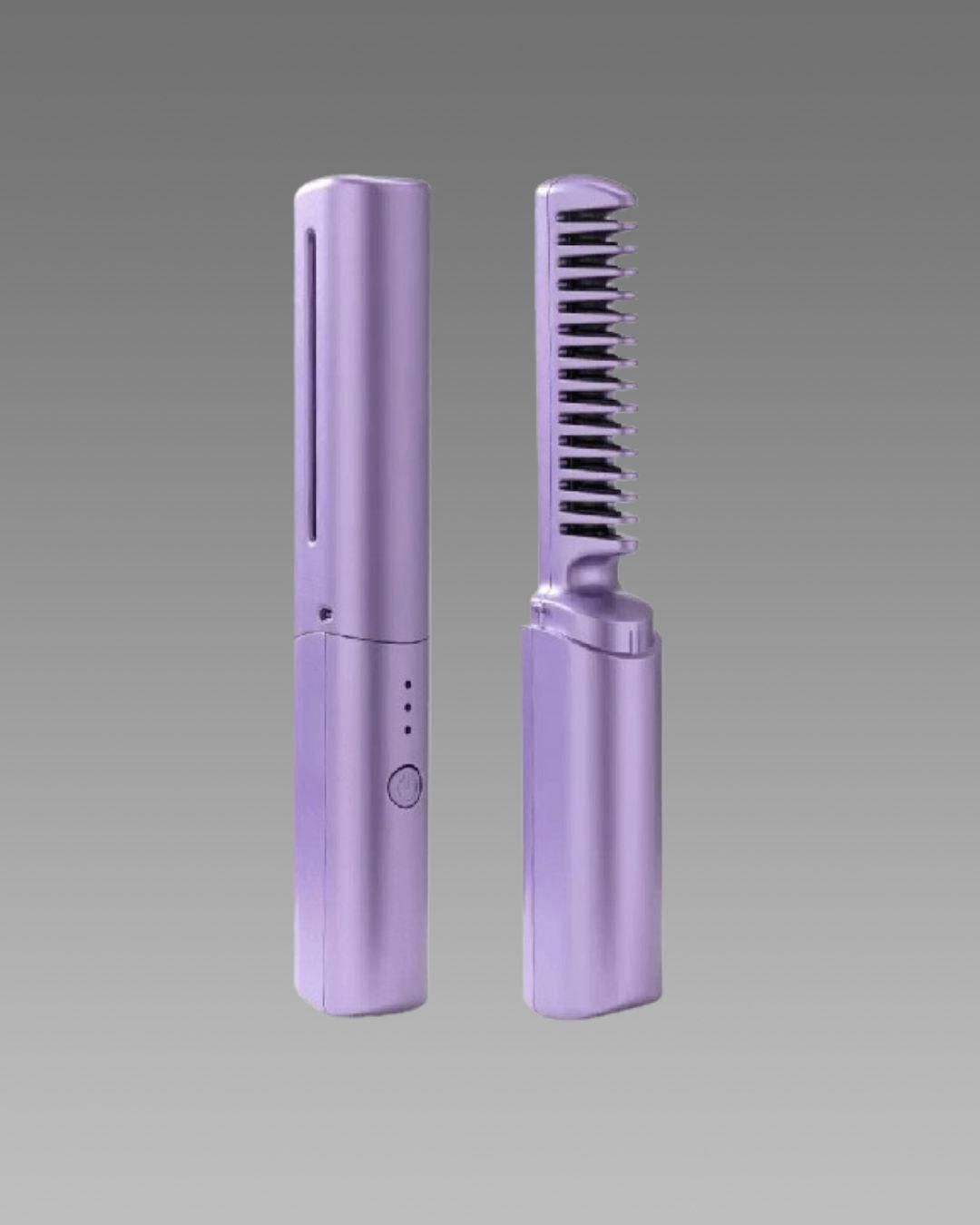 Meneflix Cordless Mini Hair Straightener 🔥 | Portable & Rechargeable Hot Comb for Quick Styling 💇♀️✨