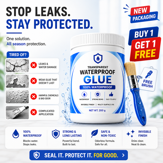 Transparent Waterproof Glue + Free Brush 🔥