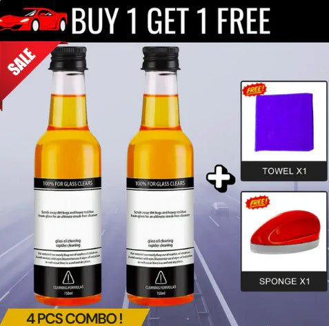 🔥Glass Cleaning Agent Powerful Stain Remover 🔥 [BUY 1 GET 1 FREE]🔥